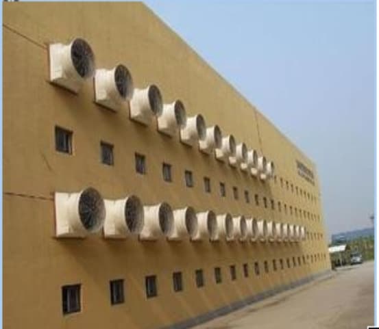boîtier de système de ventilateur d'extraction industriel
